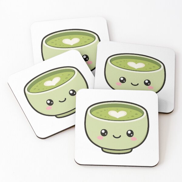 Item preview, Kawaii Matcha Tea Cup With Heart designed and sold by VectorForge Studio.
