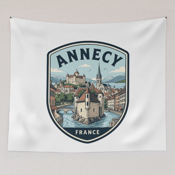 Item preview, Vintage Annecy France Travel Emblem designed and sold by k3rstman1.