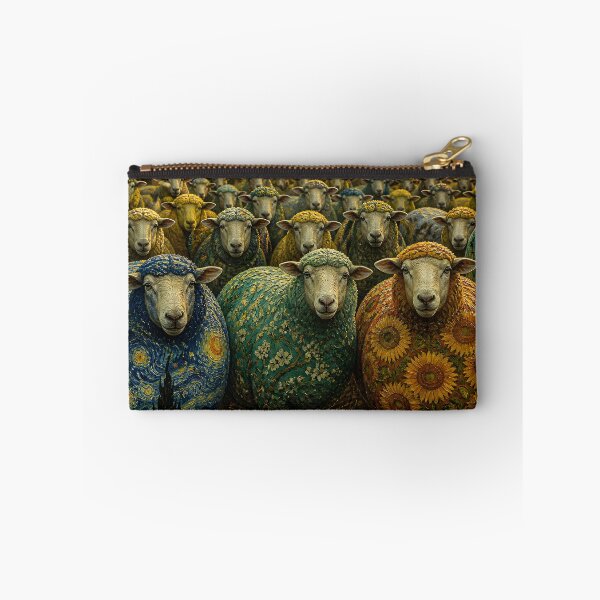 Item preview, The artful flock of sheep designed and sold by RocketAiCat.