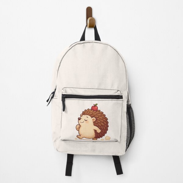 Item preview, Cute Hedgehog with Apple - Happy Woodland Animal Autumn Art designed and sold by Knacky Print.