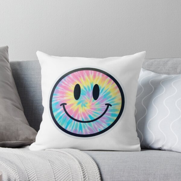 Item preview, Tie Dye Smiley Face Retro Pastel Rainbow Happy Face designed and sold by raedattia.