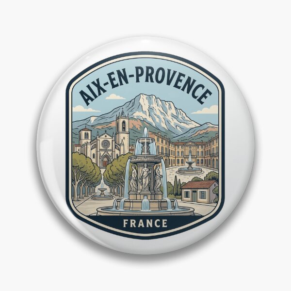 Item preview, Vintage Aix-en-Provence France Travel Poster Illustration designed and sold by k3rstman1.