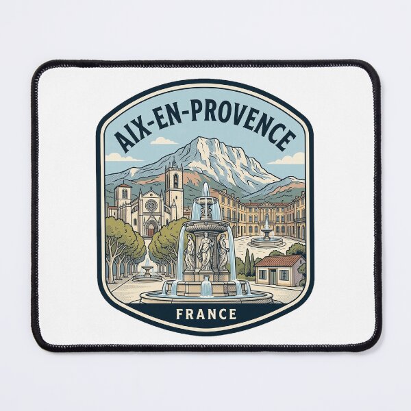 Item preview, Vintage Aix-en-Provence France Travel Poster Illustration designed and sold by k3rstman1.