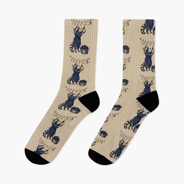 Item preview, Moon Laundry Raccoon – Whimsical Celestial Fantasy Art designed and sold by VioVibe.