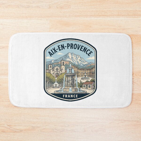 Item preview, Vintage Aix-en-Provence France Travel Poster Illustration designed and sold by k3rstman1.