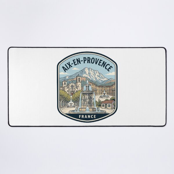Item preview, Vintage Aix-en-Provence France Travel Poster Illustration designed and sold by k3rstman1.