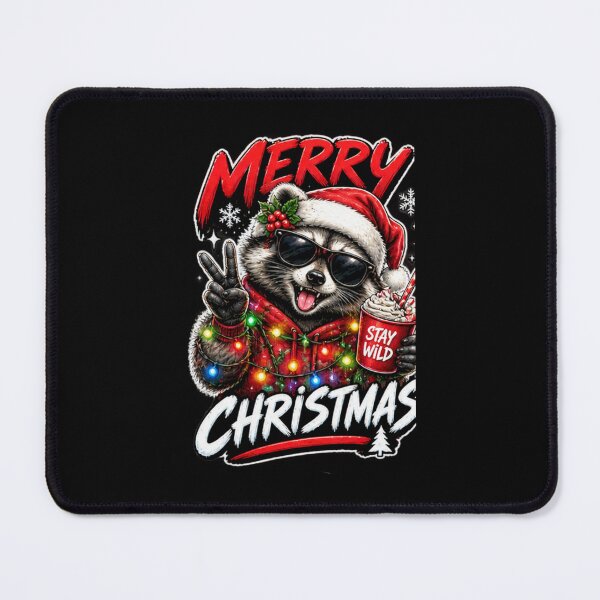 Item preview, Funny Christmas Raccoon T_shirt designed and sold by happyshirt27.
