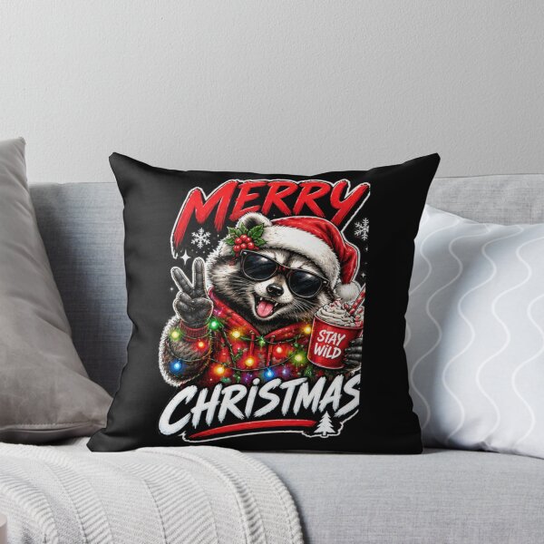 Item preview, Funny Christmas Raccoon T_shirt designed and sold by happyshirt27.