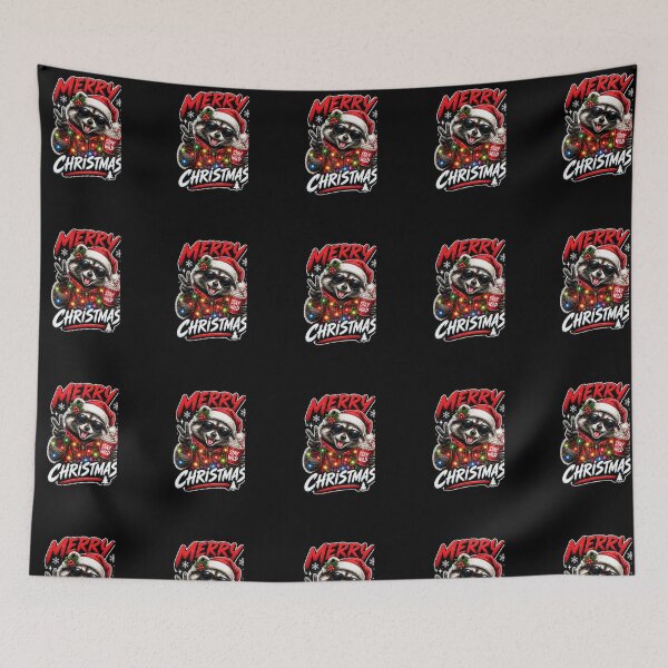 Item preview, Funny Christmas Raccoon T_shirt designed and sold by happyshirt27.