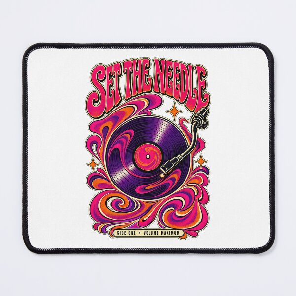 Item preview, Set the Needle Psychedelic Vinyl Record Retro Music Lover Shirt designed and sold by SoulFlex.