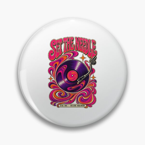Item preview, Set the Needle Psychedelic Vinyl Record Retro Music Lover Shirt designed and sold by SoulFlex.