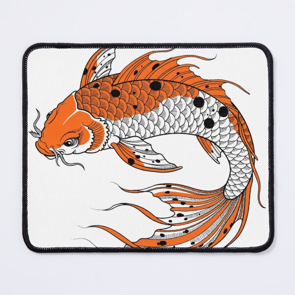 Item preview, Traditional Japanese Koi Fish Tattoo Illustration designed and sold by Surviving Monday Club.