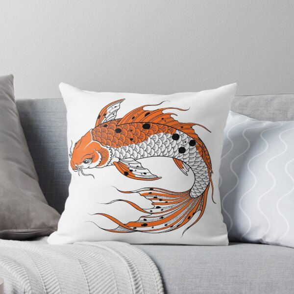 Item preview, Traditional Japanese Koi Fish Tattoo Illustration designed and sold by Surviving Monday Club.