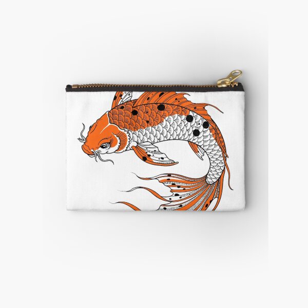 Item preview, Traditional Japanese Koi Fish Tattoo Illustration designed and sold by Surviving Monday Club.