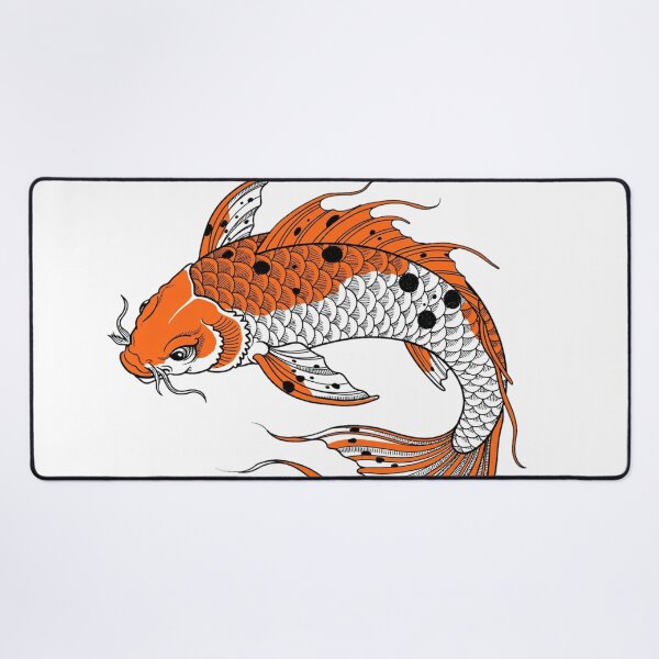 Item preview, Traditional Japanese Koi Fish Tattoo Illustration designed and sold by Surviving Monday Club.