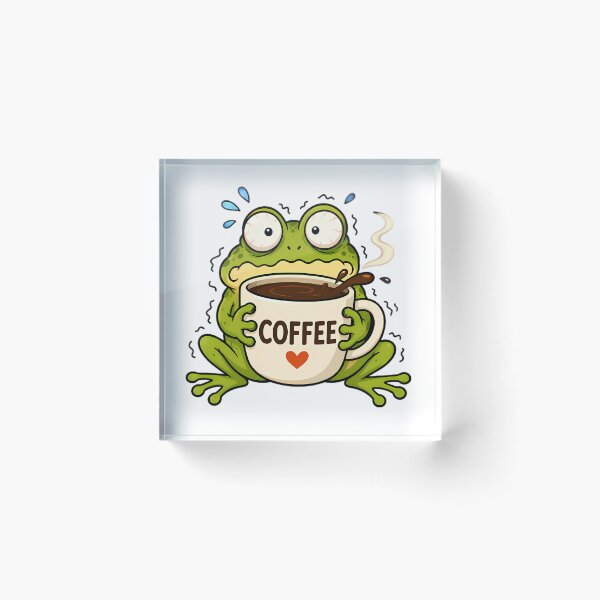 Item preview, Jittery Frog Hugging Coffee Mug designed and sold by Linework Studio.