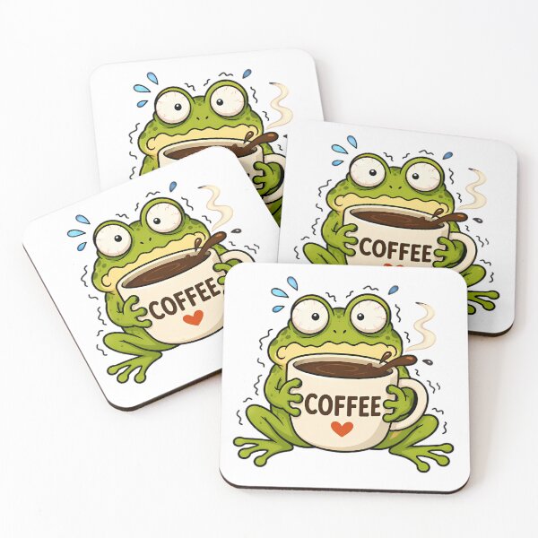 Item preview, Jittery Frog Hugging Coffee Mug designed and sold by Linework Studio.