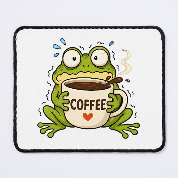 Item preview, Jittery Frog Hugging Coffee Mug designed and sold by Linework Studio.