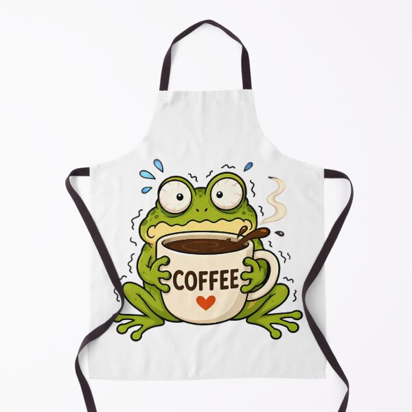 Item preview, Jittery Frog Hugging Coffee Mug designed and sold by Linework Studio.