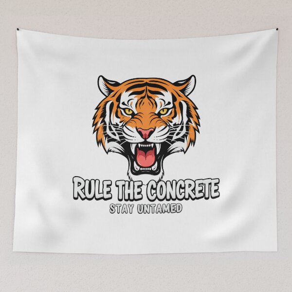 Item preview, Rule the Concrete Stay Untamed – Fierce Tiger Streetwear designed and sold by PT PROJECT.