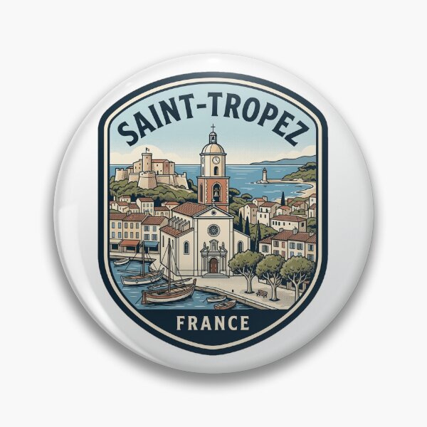 Item preview, Vintage Saint Tropez France Travel Badge designed and sold by k3rstman1.