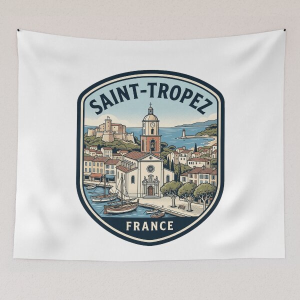 Item preview, Vintage Saint Tropez France Travel Badge designed and sold by k3rstman1.