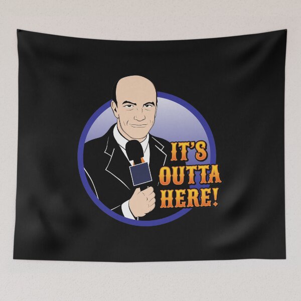 Item preview, Gary Cohen It's Outta Here Broadcaster Art designed and sold by Eowcat.