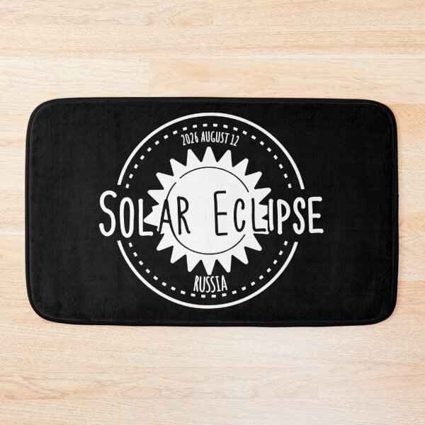 Item preview, Russia 2026 august 12 Solar Eclipse white color design designed and sold by EmeraldeaArt.