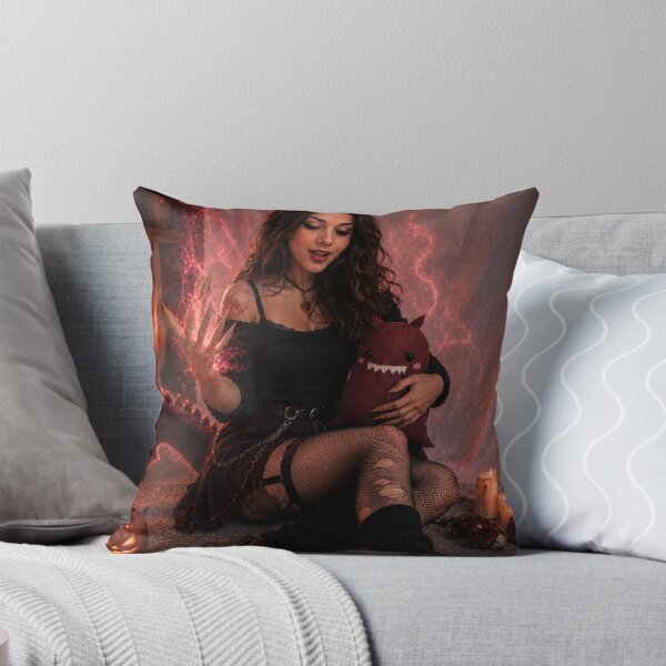 Item preview, Horned Gothic Girl with Crimson Magic designed and sold by OneStepFromArt.