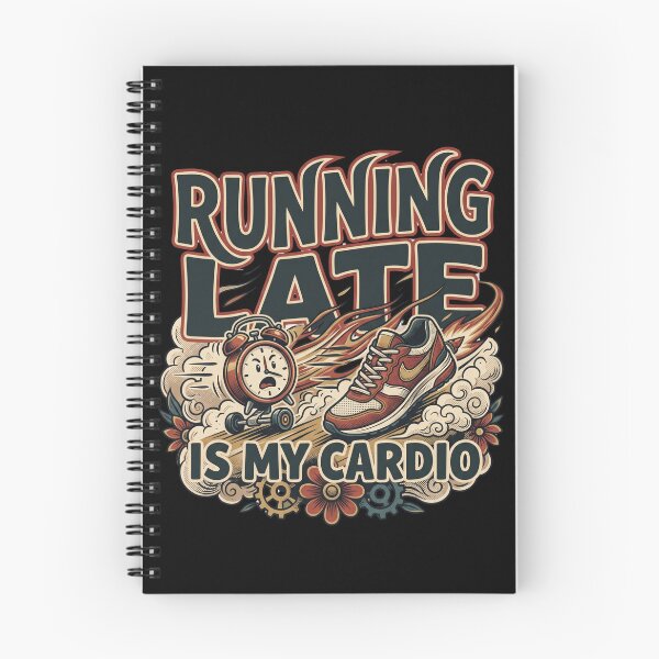 Item preview, Running Late Is My Cardio – Funny Fitness Design designed and sold by Origamoart.