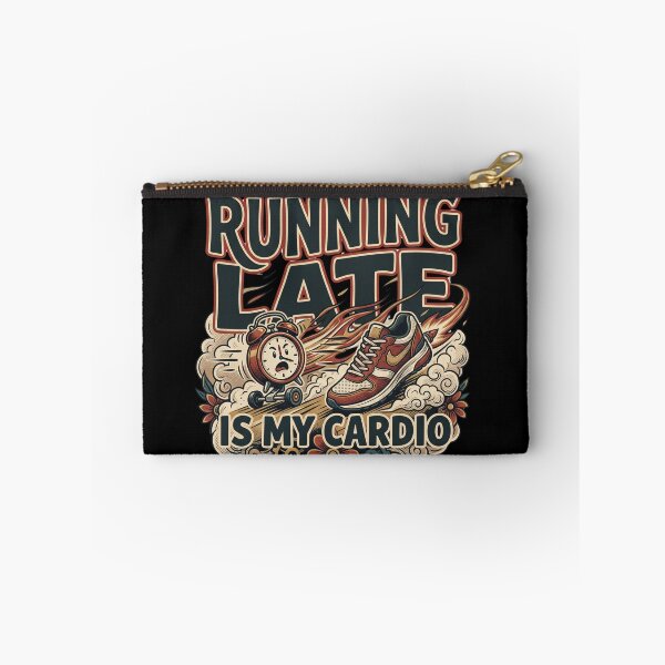 Item preview, Running Late Is My Cardio – Funny Fitness Design designed and sold by Origamoart.