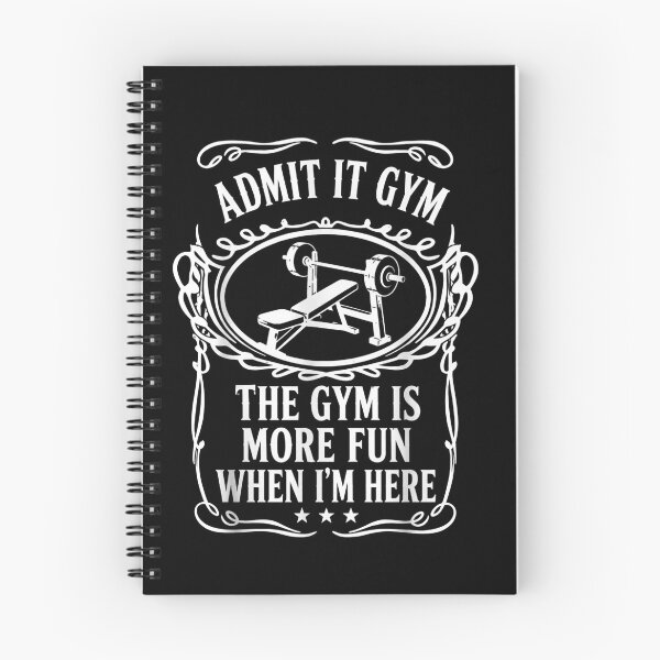 Item preview, Admit It Gym The Gym Is More Fun When I'm Here Funny Fitness designed and sold by THREE LITTLE BEANS.
