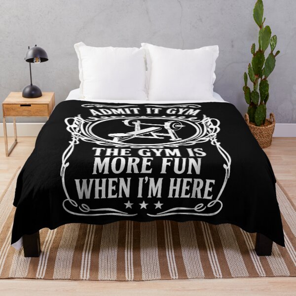 Item preview, Admit It Gym The Gym Is More Fun When I'm Here Funny Fitness designed and sold by THREE LITTLE BEANS.