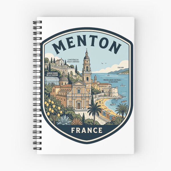 Item preview, Vintage Menton France French Riviera Coast designed and sold by k3rstman1.