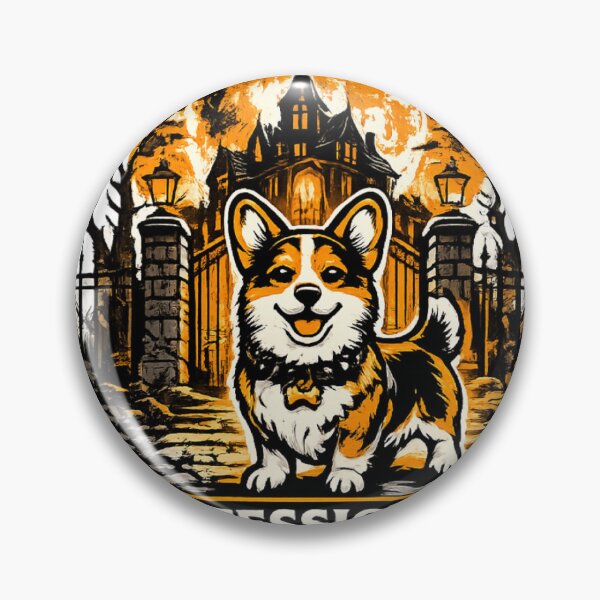 Item preview, Professional Spooky Security Corgi Halloween Haunted House designed and sold by KnrNazimTHRE4DS.