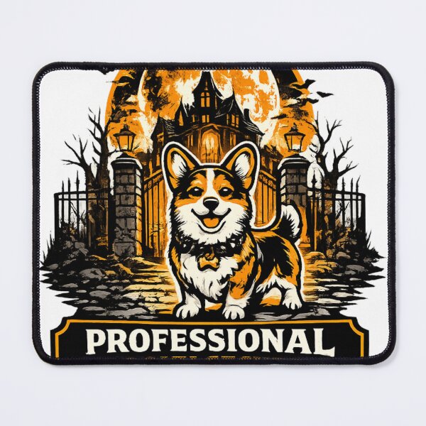 Item preview, Professional Spooky Security Corgi Halloween Haunted House designed and sold by KnrNazimTHRE4DS.