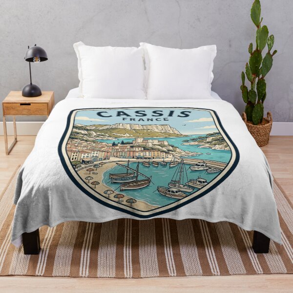 Item preview, Vintage Cassis France Coastal Harbor Travel designed and sold by k3rstman1.