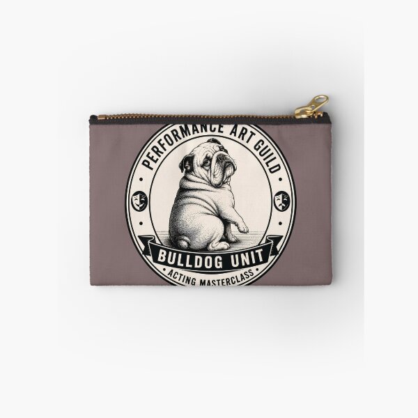 Item preview, Performance Art Guild - Bulldog Unit - Acting Masterclass/Funny English Bulldog Badge Logo  designed and sold by Halejo68.