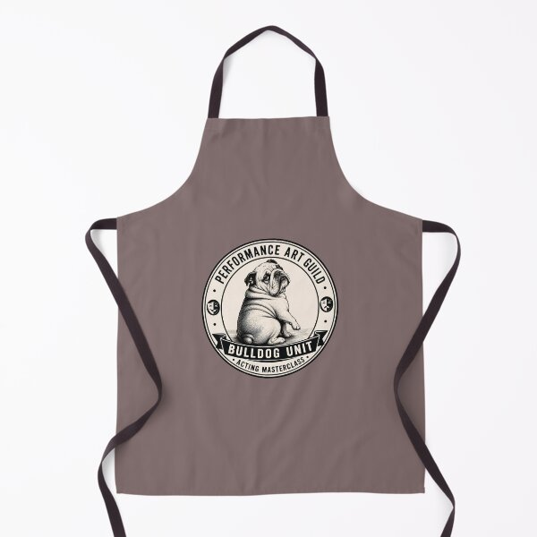 Item preview, Performance Art Guild - Bulldog Unit - Acting Masterclass/Funny English Bulldog Badge Logo designed and sold by Halejo68.