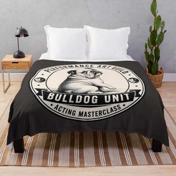 Item preview, Performance Art Guild - Bulldog Unit - Acting Masterclass/Funny English Bulldog Badge Logo designed and sold by Halejo68.