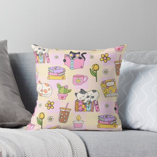 Item preview, Cozy Cat Books Coffee Seamless Pattern designed and sold by jianina-alondra.