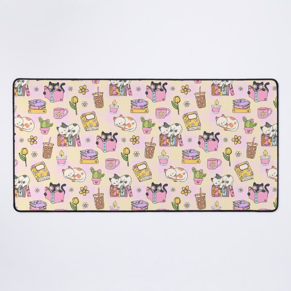 Item preview, Cozy Cat Books Coffee Seamless Pattern designed and sold by jianina-alondra.