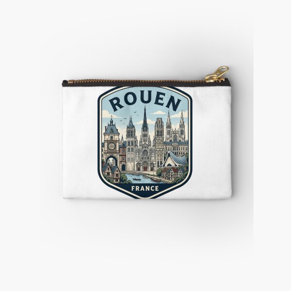 Item preview, Rouen France Vintage Travel Badge Skyline designed and sold by k3rstman1.
