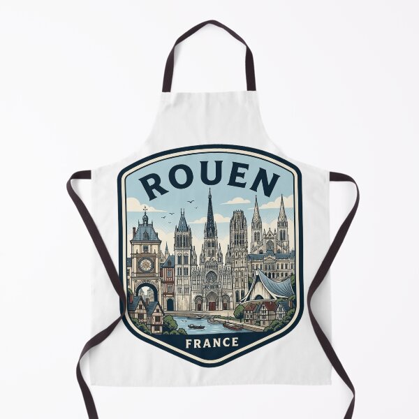 Item preview, Rouen France Vintage Travel Badge Skyline designed and sold by k3rstman1.