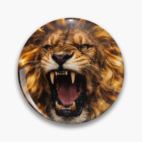 Item preview, Fire lion designed and sold by RocketAiCat.