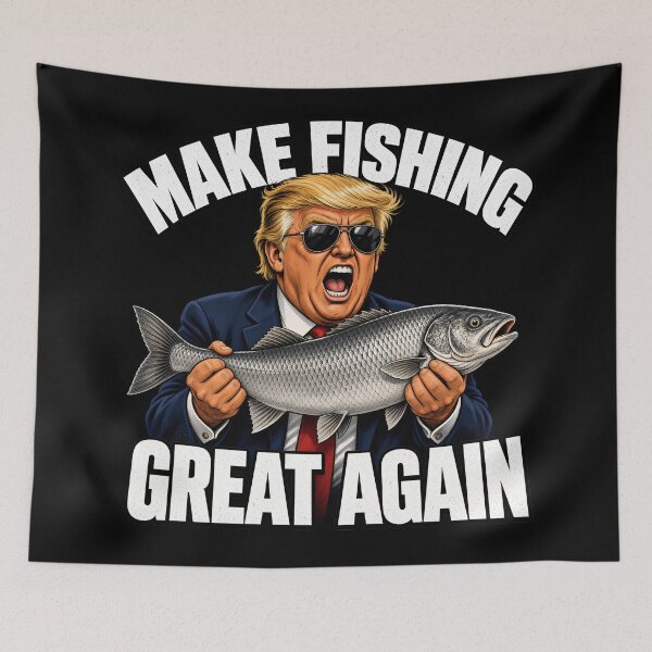 Item preview, Make Fishing Great Again Funny Design designed and sold by TshirtsOnline-.