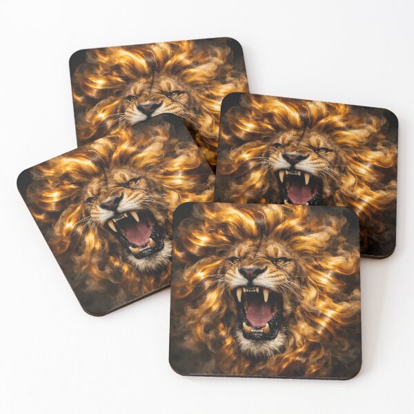 Item preview, Fire lion designed and sold by RocketAiCat.