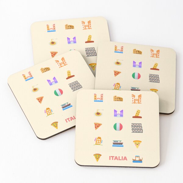 Item preview, Italia Travel & Culture | Cute Italian Landmarks and Food Icons designed and sold by Yasmine Mohammed.
