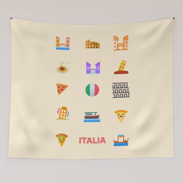Item preview, Italia Travel & Culture | Cute Italian Landmarks and Food Icons designed and sold by Yasmine Mohammed.