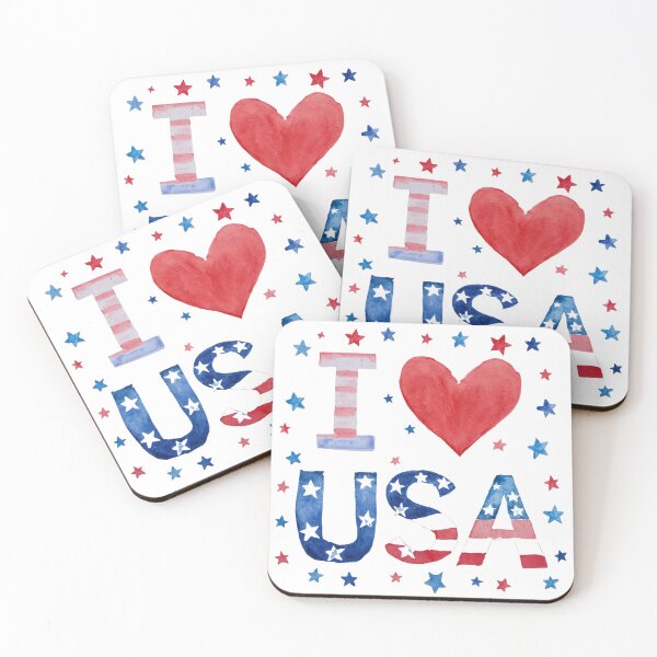 Item preview, I Love USA  designed and sold by PamLeeDesign.